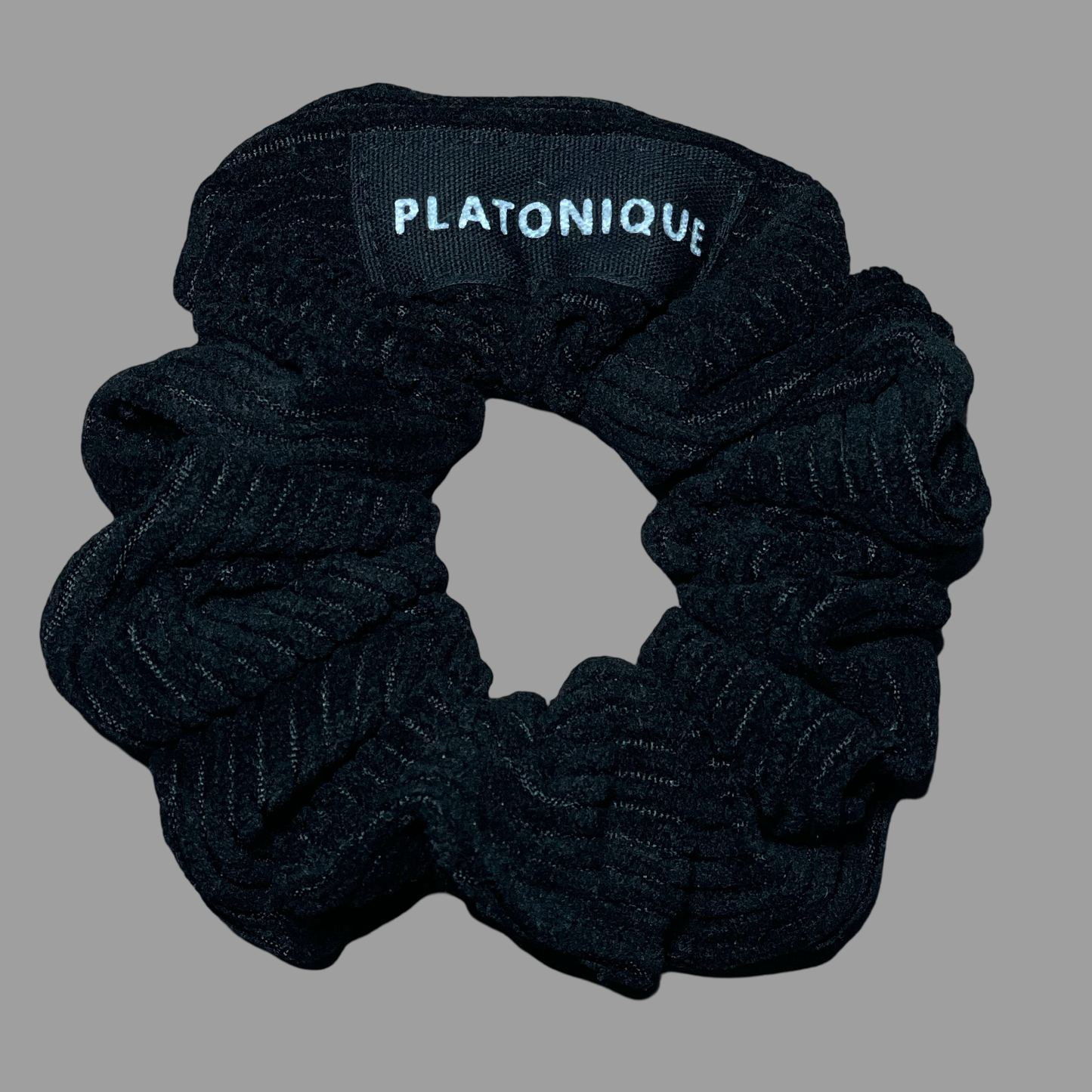 Black Corduroy Scrunchies