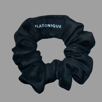 Black Suede Scrunchies