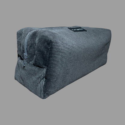 Grey Corduroy Dopp Bags