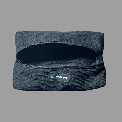 Black Corduroy Dopp Bags