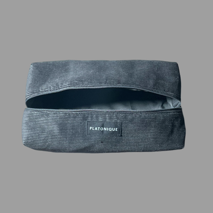 Grey Corduroy Dopp Bags